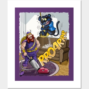 Minnesota Vikings Fans - Kings of the North vs Scaredy Cats Posters and Art